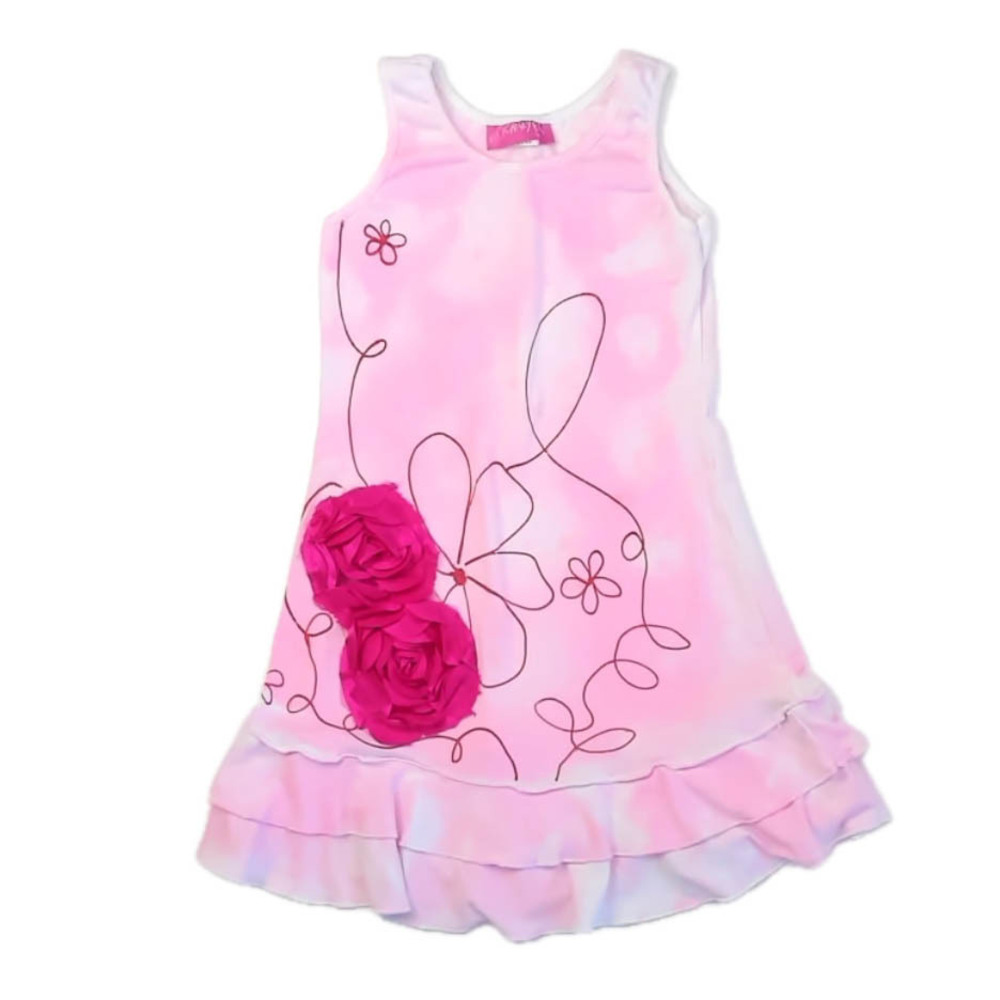 Crazy Fish Girls Pink Dress size: 5-6 Years